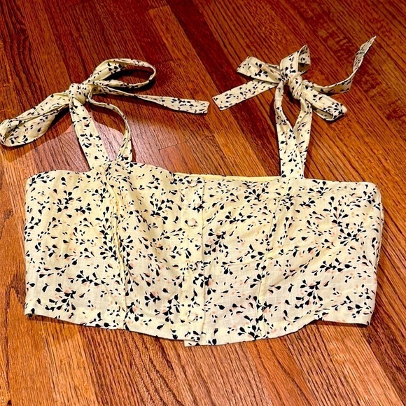 Nicholas Wylda Tie Strap Crop Top Size US 6 NWOT - Picture 1 of 9